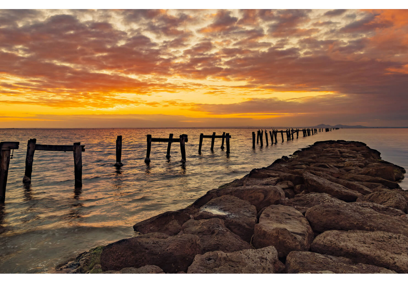 Модульная картина Закат на берегу океана | купить картину в Казани Модульная картина Закат на берегу океана